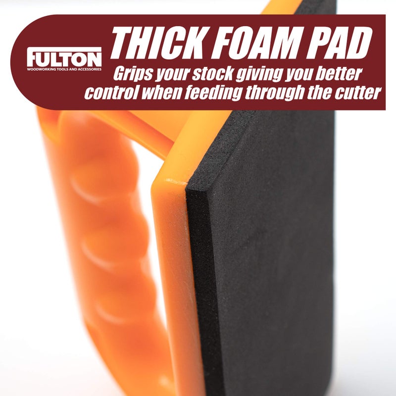 Fulton Woodworking Tools Fulton Safety Table Saw Push Blocks for Woodworking 2PK - Non-Slip Pad, Ergonomic Handle, Keep Your Hands Safe On Router Tables, Jointers, Shapers and Band Saws - Image 5